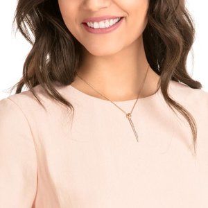 Swarovski Rose Gold-Tone Drop Necklace